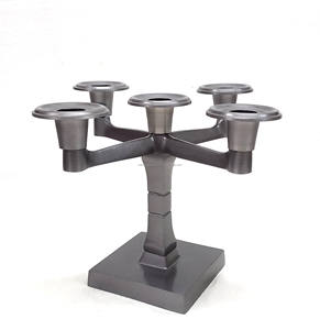 Bougeoir et lanternes en métal de luxe en gros nouveau design pour la décoration de la salle à manger des événements d'Halloween et de Noël - Product Image 1