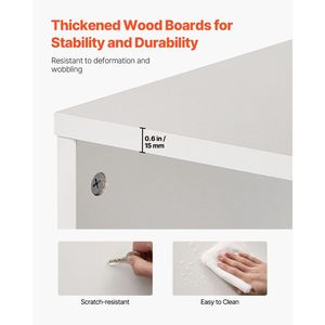 71\" Tall <b>Open</b> Bookcase 8 Tiers Narrow Bookshelf Height-Adjustable Freestanding Display <b>Storage</b> Floor Bookcase Made of Wood - Product Image 4