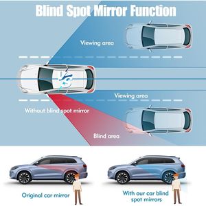 Specchietto Laterale Convesso Senza Cornice in Vetro HD per Punti Ciechi - Accessori Auto - Product Image 6