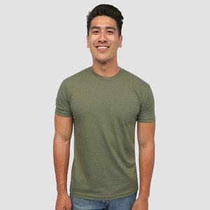 Camiseta de Hombre, Color Verde Oliva, Corte Regular, Manga Corta, Cuello Redondo, 100% Algodón Jersey, Estilo Casual - Product Image 2