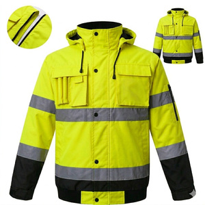 Chaqueta de Trabajo Reflectante para Hombre, Ropa de Seguridad Profesional con Almacenamiento Conveniente y Rendimiento Duradero - Product Image 6