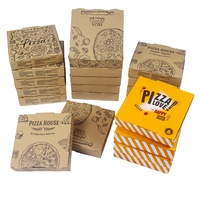 Boîte à pizza auto-ouvrante recyclable, personnalisée, pliable, en carton ondulé avec gaufrage et doublure en mousse, facile à assembler, pour plats à emporter