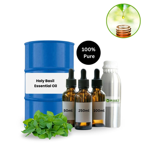 Aceite Esencial de Albahaca Sagrada Natural 100% Puro Destilado al Vapor, Antiarrugas, Curativo Herbal, Aromaterapia para Todo Tipo de Piel - Product Image 3