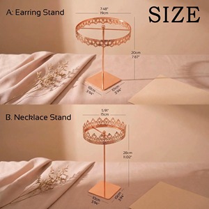 Beautiful Rotating <b>Round</b> Earring Organizer Stand For Jewelry Storage Display And Home Organization Or Gifting Purpose Stand - Product Image 6