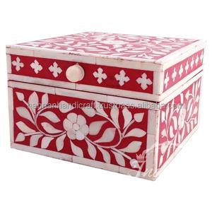 Boîte à bijoux décorative en résine de haute qualité, boîte cadeau en résine incrustée, boîte de rangement par HANNAN HANDICRAFT - Product Image 5