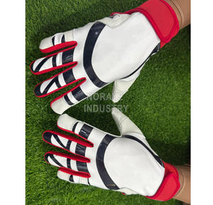 Customized Logo Goatskin Leather Unisex Adult and Youth Baseball Softball Batting <b>Gloves</b> Long Cuff Baseball Batting <b>Gloves</b> - Product Image 1