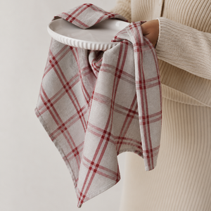 High Quality Eco-Friendly Woven Pure Linen Tea <b>Towel</b> for Kitchen Use Dish Drying Cloth Striped Pattern Custom Wholesale - Product Image 1