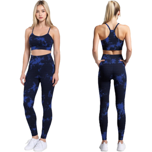 Ensemble de yoga personnalisé pour femmes, vêtements de sport, leggings sans couture et soutien-gorge de sport, vêtements de fitness, vêtements de sport pour l'entraînement, fabricant d'activewear - Product Image 1