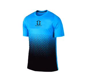 T-shirt en polyester respirant pour homme INTERKNIT, imprimé par sublimation dégradé vert-noir, taille adulte - Product Image 4