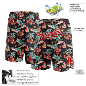 <b>Men</b> <b>Basketball</b> <b>Shorts</b> Custom Name Number Printed Athletic Training <b>Short</b> Elastic Waist Quick Dry Team Wear - Product Image 2
