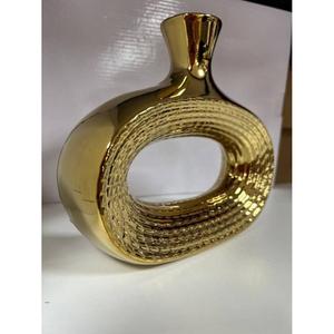 Luxury Flower <b>Vase</b> <b>Set</b> of 2 Wedding Events Supplies Home Decoration Aluminium Gold Flower Pots And <b>Vases</b> Handmade Crafts - Product Image 2