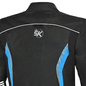 Veste de vélo unisexe courte en textile imprimé, imperméable, anti-poussière, respirante, anti-UV, à fermeture éclair rayée, chaude pour l'hiver - Product Image 5