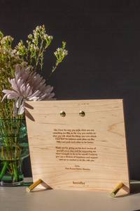 Cadre photo de table rustique en bois fait main, écologique, support d'affichage personnalisé pour portraits de famille dans le salon, la chambre ou le bureau - Product Image 2