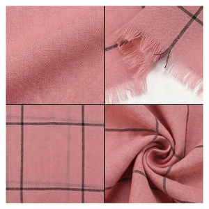 NORTH AMZACH Women's <b>Pink</b> Checkered Silk Scarf Long Elegant Multi-Functional Fashion Accessory All Seasons - Product Image 4