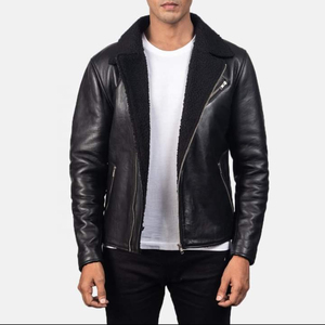 Custom <b>Men's</b> Eco-Friendly Windproof Leather <b>Jacket</b> Winter Faux Fur Lined Brown <b>Suede</b> Coat OEM ODM Wholesale - Product Image 1