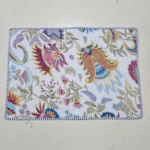 Designer Cotton Quilted Placemats Luxury Dining <b>Table</b> <b>Mats</b> for Hotels Restaurants, Wholesale Buyers Export Quality Eco Friendly - Product Image 1
