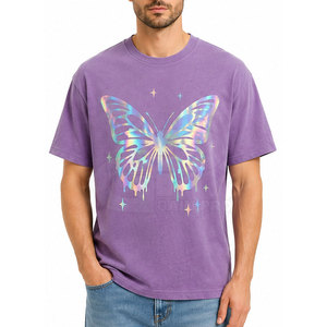 Camiseta Moderna con Diseño Reflectante para Hombre, Premium, Oversize, Estilo Urbano, con Corte Cómodo y Relajado - Product Image 3