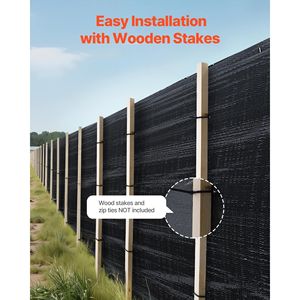 Rotolo di Tessuto per Recinzione Antisabbia di Grado Industriale 3 x 500 ft, Controllo Erosione, Ritenzione Sedimenti, Polipropilene Resistente per Costruzioni - Product Image 5