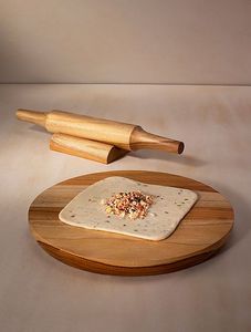 Classic Wooden <b>Rolling</b> <b>Pin</b> Smooth Finish Dough Roller for Home Kitchen Bakery Fondant Pastry Preparation - Product Image 1