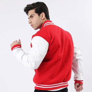 Rits Enterprises Private Logo Wholesale <b>Men's</b> Designer Horn Button Varsity <b>Jacket</b> Winter Casual Streetwear Adult Size Leather - Product Image 4