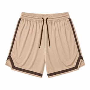 Casual Basketball Shorts Men's High Quality 100% Polyester Mesh Breathable Quick Dry Double <b>Layer</b> Plus Size High Street Solid - Product Image 5