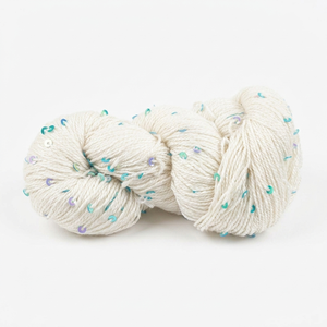 Hilo de Seda de Morera de Lujo con Lentejuelas Brillantes, Hilo Suave para Tejer a Mano y Crochet, Textil de Seda Premium Brillante para Alta Costura - Product Image 1