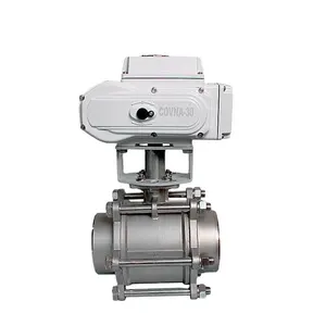 COVNA Threaded Electric Ball Valve Stainless steel 304 ON OFF Type Electric Control Valve