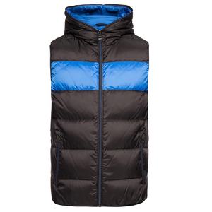 Chaleco acolchado empacable resistente al agua transpirable ligero para hombre Essentials, chaleco con capucha de bloque de Color, chaqueta de invierno sin mangas - Product Image 4