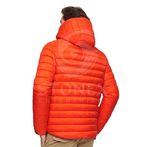 Orange Padded <b>Jacket</b> Cold Weather Winter Warm Bubble Puffer <b>Jacket</b> for Men High Quality Padded Down <b>Jackets</b> - Product Image 3