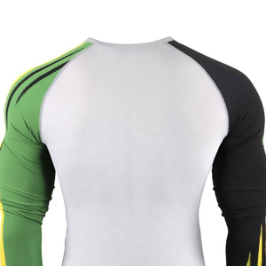 Factory Wholesale Custom Sublimation Rash Guard Quick Dry Stretch Material Comfortable <b>Athletic</b> Performance Wear - Product Image 5