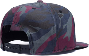 หมวกแก๊ป Snapback ลายพรางแบบ Unisex 6 แผง ผ้าตาข่ายโพลีเอสเตอร์ สไตล์สตรีท ทรง Fitted หมวกเบสบอล สวมใส่ได้ทุกฤดู สำหรับผู้ใหญ่ - Product Image 3