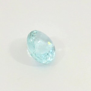 Aguamarina natural de corte ovalado, piedra preciosa suelta de origen brasileño, piedra azul genuina para la fabricación de joyería fina y colección. - Product Image 3
