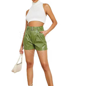 Modern Design Outdoor Street Wear <b>Women</b> Leather Shorts Top Selling Best Design Leather Shorts <b>For</b> <b>Women</b> - Product Image 3
