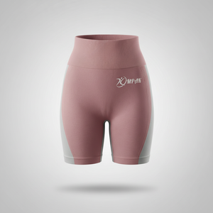 กางเกงขาสั้นออกกำลังกายเอวสูงแบบพรีเมียมสำหรับเล่นโยคะ ฟิตเนส ยกกระชับสะโพก เนื้อผ้ายืดหยุ่น ระบายอากาศได้ดี แห้งเร็ว - Product Image 1