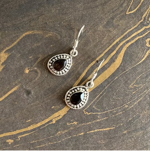 Dainty Elegant Teardrop Smoky Quartz Dangle Earrings 925 Sterling Silver Trendy Beaded Border Jewelry <b>Gift</b> For Anniversary - Product Image 3