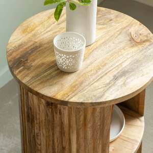 Mesita de noche Vandana Grand Sierra de madera de mango - Product Image 2