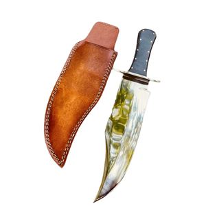 Couteaux de camping traditionnels Bowie avec lame large et manche en bois pour les activités de randonnée en plein air, équipement de survie - Product Image 1