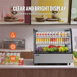 Attrezzatura per la refrigerazione da cucina commerciale 4.2 mc Ft/115L Display da forno a 2 livelli Fridge Case da esposizione refrigerata - Product Image 3