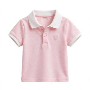 Nueva Camiseta Polo de Manga Corta para Niñas, Marca Personalizada, Cuello Blanco, Estilo Casual, 100% Algodón, Tejido de Punto, Ecológica, de Secado Rápido - Product Image 1