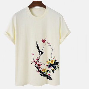 เสื้อยืดคอกลมคุณภาพดีสำหรับฤดูร้อน ราคาขายส่ง ทรงปกติ สั่งทำได้ พิมพ์ลายพร้อมโลโก้และดีไซน์ AI-TS-40 - Product Image 1