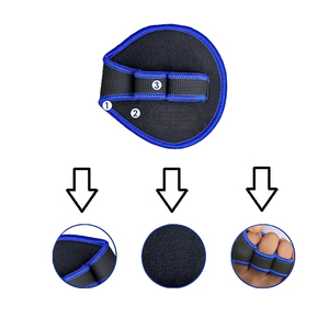 Protège-paume unisexe avec support de poignet pour la musculation, antidérapant, en nylon/polyester/rayonne, fermeture auto-agrippante, protection avancée - Product Image 4
