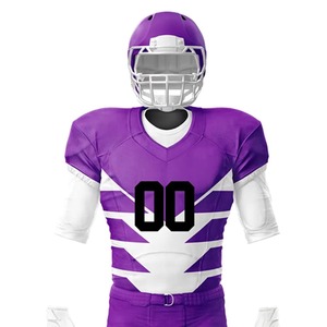 Uniforme de Fútbol Americano Personalizado al por Mayor, Conjunto de Jersey y Pantalones Sublimados para Equipo, Transpirables, que Absorben la Humedad, Resistentes, para Partidos - Product Image 4