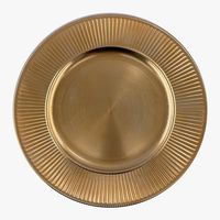 Assiette de Présentation de Luxe en Aluminium de Designer pour Décoration d'Événements, Présentation de Table, Finition de Qualité Supérieure, Élégante, Durable et Raffinée