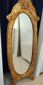 Espejo de Pared Dorado Barroco de Cuerpo Entero con Marco Ornamentado |   Decoración de Lujo - Product Image 3