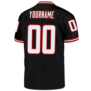 Maillot de football américain rouge pour homme, manches courtes, col rond, numéro 87 imprimé, polyester respirant, coupe régulière, léger, adulte - Product Image 2