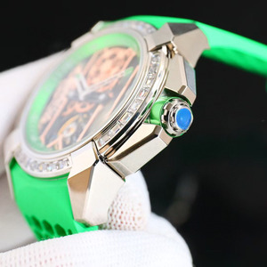 Oem Customized High-end Luxury Diamond-encrusted Bezel Sports Business Casual <b>Skeletonized</b> <b>Automatic</b> Mechanical Men's <b>Watches</b> - Product Image 5