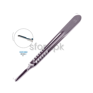 Cuchilla Quirúrgica Manual de Acero Inoxidable, Compatible con Hojas 20-25, para Uso Hospitalario, Clínico y ORL - Product Image 4