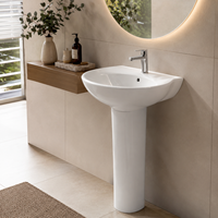 Robinet de lavabo moderne en laiton Dragon Set, triple poignée, à poser sur comptoir, avec cartouche céramique, finition blanche, sans contact