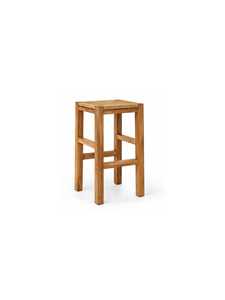 Tabouret de salle à manger en rotin moderne avec pieds en bois, design contemporain pour l'ameublement de la maison, stable et durable, utilisation en intérieur et en extérieur - Product Image 2