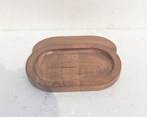 Bandeja para servir café de madera maciza de Acacia al por mayor y posavasos para suministros de hoteles y restaurantes, bandeja de madera hecha a mano - Product Image 6